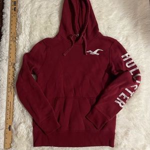 Hollister sweatshirt Maroon size small